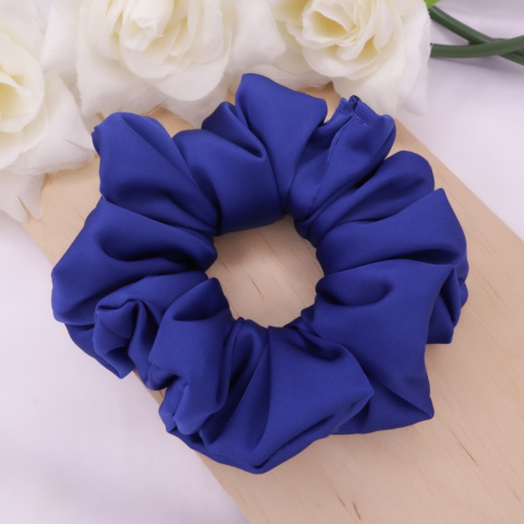 Gumka do włosów - scrunchie L chabrowa