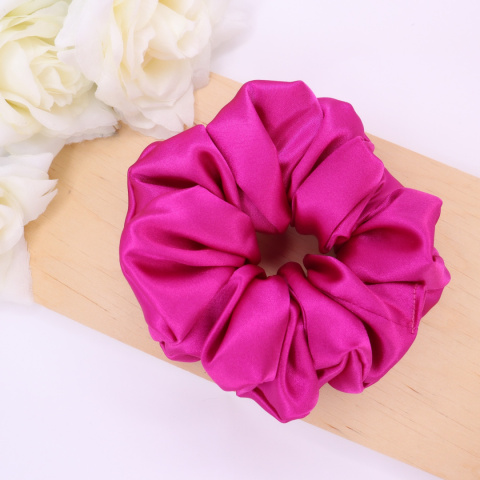Gumka do włosów - scrunchie L amarantowa Gumka do włosów - scrunchie L amarantowa