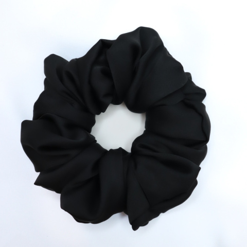 Gumka do włosów - scrunchie L czarna Gumka do włosów - scrunchie L czarna