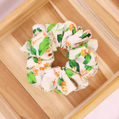 Gumka do włosów - scrunchie L florka Gumka do włosów - scrunchie L florka