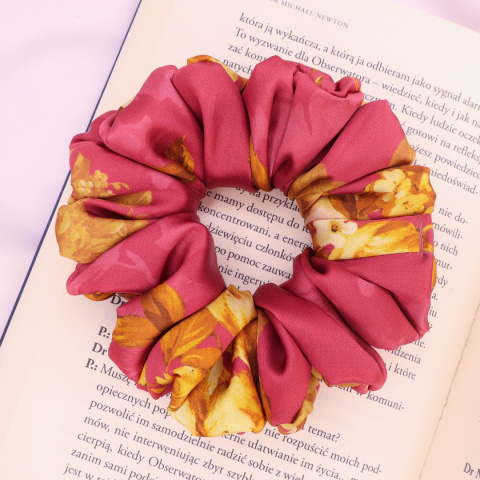 Gumka do włosów - scrunchie L golden bloom Gumka do włosów - scrunchie L golden bloom