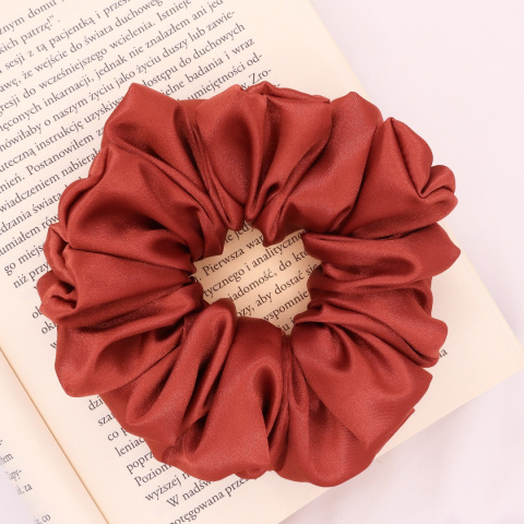 Gumka do włosów - scrunchie L indyjski róż Gumka do włosów - scrunchie L indyjski róż