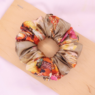 Gumka do włosów - scrunchie L jesienna