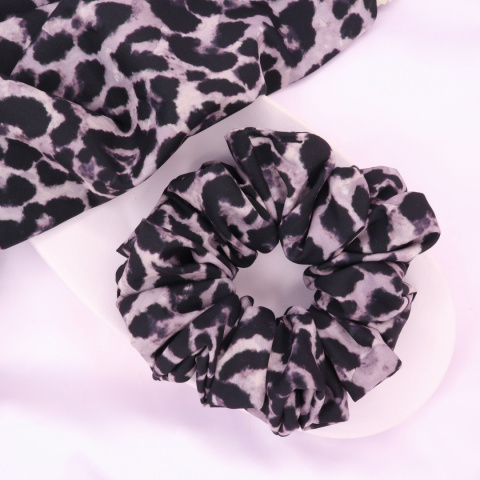 Gumka do włosów - scrunchie L panterka Gumka do włosów - scrunchie L panterka