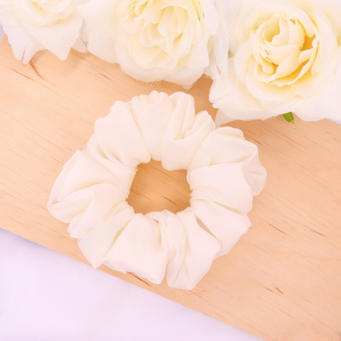 Gumka do włosów - scrunchie L wanilla