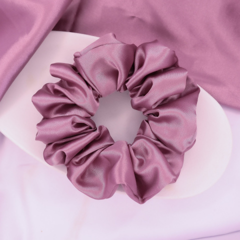 Gumka do włosów - scrunchie L wrzosowa Gumka do włosów - scrunchie L wrzosowa