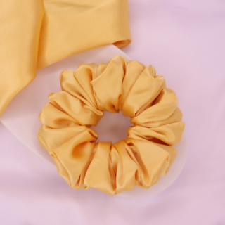 Gumka do włosów - scrunchie L złota
