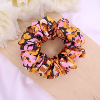 Gumka do włosów - scrunchie M autumn flowers