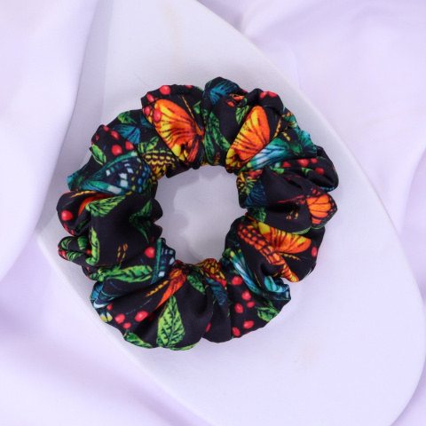 Gumka do włosów - scrunchie M butterfly Gumka do włosów - scrunchie M butterfly