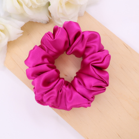Gumka do włosów - scrunchie M amarantowa Gumka do włosów - scrunchie M amarantowa