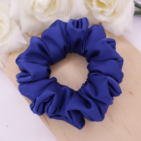 Gumka do włosów - scrunchie M chabrowa