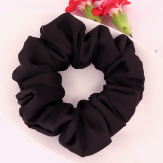Gumka do włosów - scrunchie M czarna