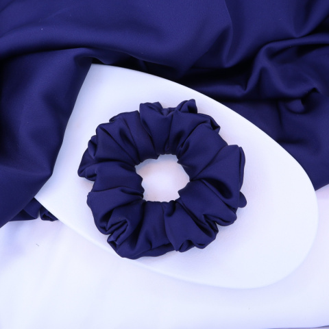 Gumka do włosów - scrunchie M granatowa Gumka do włosów - scrunchie M granatowa