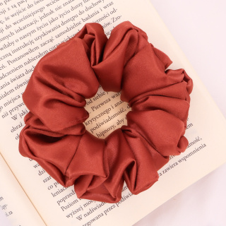 Gumka do włosów - scrunchie M indyjski róż