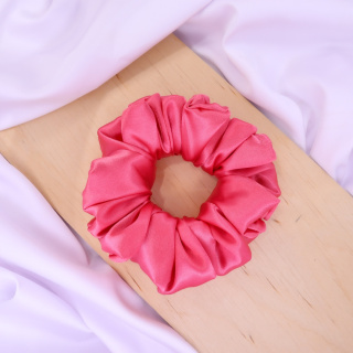 Gumka do włosów - scrunchie M malina