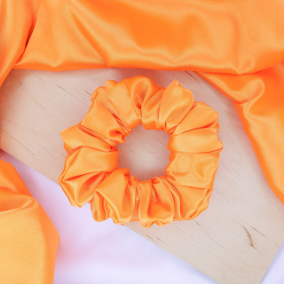Gumka do włosów - scrunchie M neon orange