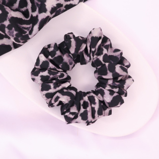 Gumka do włosów - scrunchie M panterka