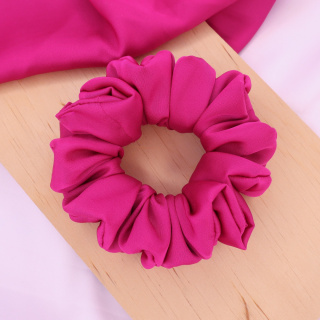 Gumka do włosów - scrunchie M różowa