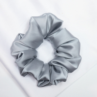 Gumka do włosów - scrunchie M szara