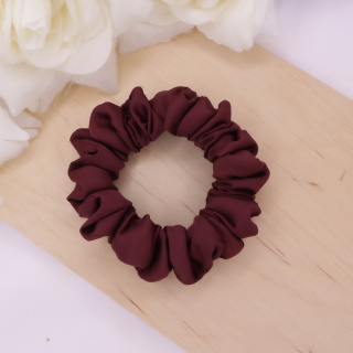 Gumka do włosów - scrunchie S burgundowa
