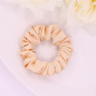 Gumka do włosów - scrunchie S ciepły beż