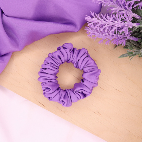 Gumka do włosów - scrunchie S fioletowa Gumka do włosów - scrunchie S fioletowa
