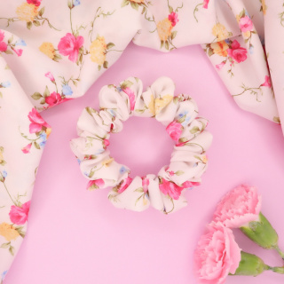 Gumka do włosów - scrunchie S flowers
