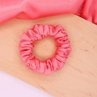 Gumka do włosów - scrunchie S koral