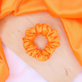 Gumka do włosów - scrunchie S neon orange