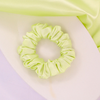 Gumka do włosów - scrunchie S seledynowa