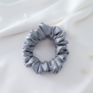 Gumka do włosów - scrunchie S szara