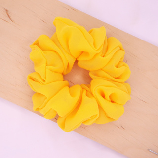 Gumka do włosów - scrunchie szyfonowa L sunny