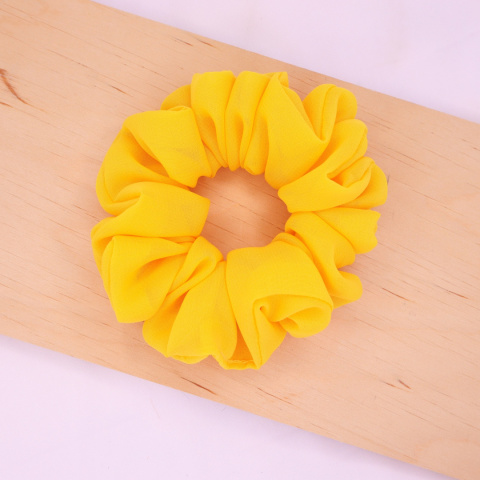 Gumka do włosów - scrunchie szyfonowa M sunny