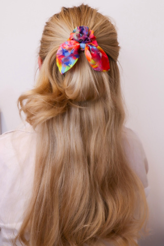 Gumka do włosów - scrunchie z uszkami mystic bloom