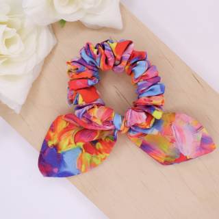 Gumka do włosów - scrunchie z uszkami mystic bloom